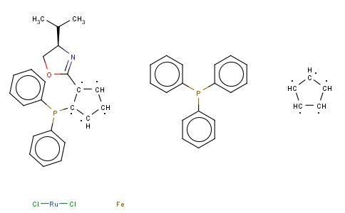 (R)-2-[(RP)-2-(DIPHENYLPHOSPHINO)FERROCENYL]-4-ISOPROPYL-2-OXAZOLINE TRIPHENYLPHOSPHINE RUTHENIUM(II
